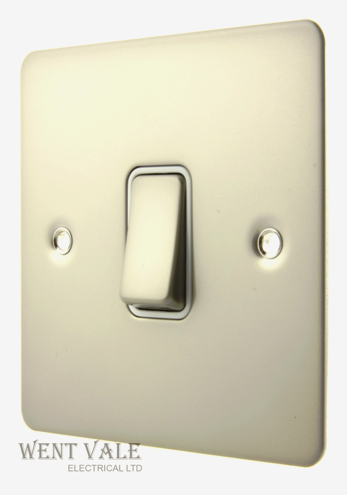 GET Ultimate Flat Plate - GU1212WPN - 10ax 1g 2w Switch in Pearl Nickel Finish