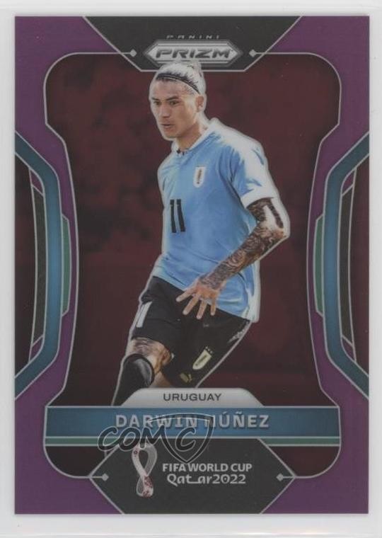 2022 Panini Prizm World Cup Qatar Purple 123/199 Darwin Nunez Núñez #273 04ae