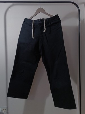 Jan jan van essche Hemp パンツ ヘンプ Jan Jan Van Essche O Project Cotton Hemp Canvas Wide Leg Trousers