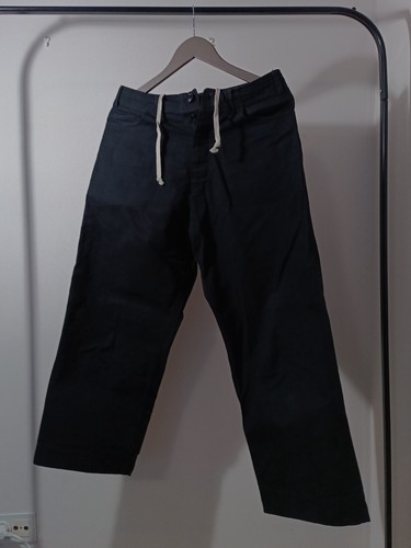 Jan Jan Van Essche O Project Cotton Hemp Canvas Wide Leg Trousers