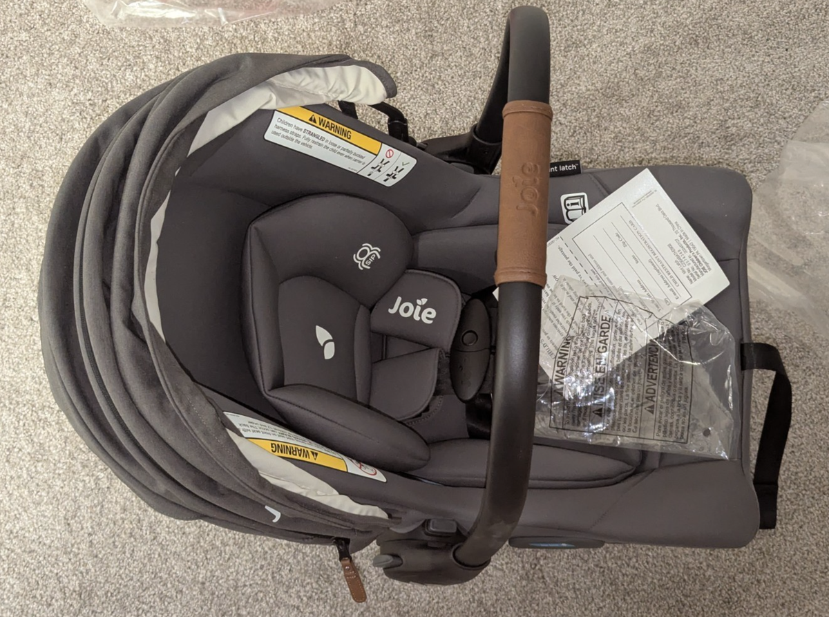 Joie Mint Latch Lightweight Baseless Infant Car Seat Built-in
