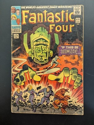 Fantastic Four #49, Marvel Comics, 1966, 1st Full Galactus, 2nd Silver Surfer