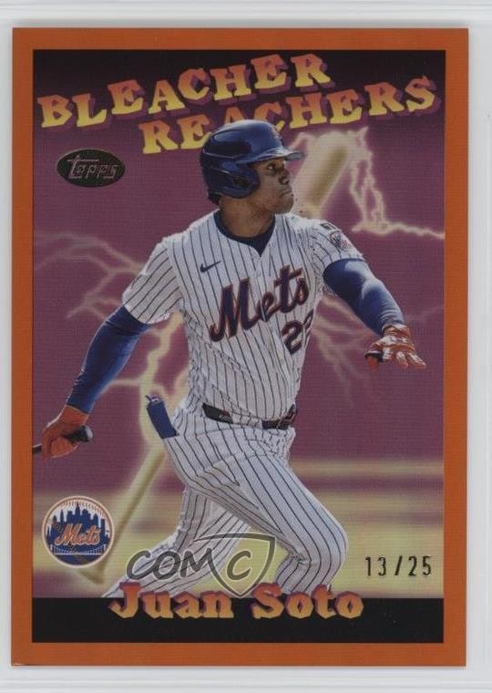 2025 Topps Update Bleacher Reachers Orange Foil 13/25 Juan Soto #BR-3 4g8