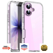 iPhone 17 Clear Case Anti-Yellowing Military Drop Protection Shockproof Bumper 2