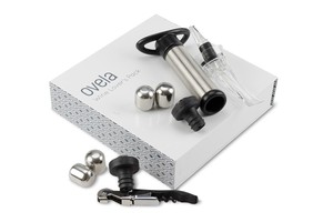 OVELA Wine Lover's Pack Stainless Steel Wine Accessories