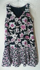 Banana Republic Women's Multicolor Sleeveless Floral Summer Dropped Waist Dress