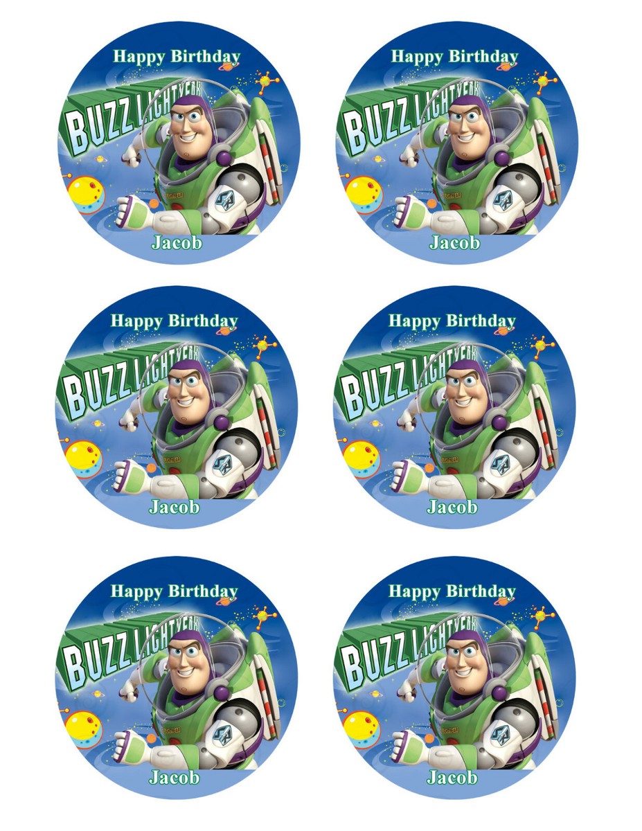 FREE Printable Toy Story Buzz Lightyear Cupcake Toppers, 58% OFF