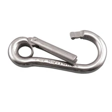 316 STAINLESS STEEL SPECIAL GATE SPRING CLIP CARABINER 7/16"-.45" (S0143-0120)