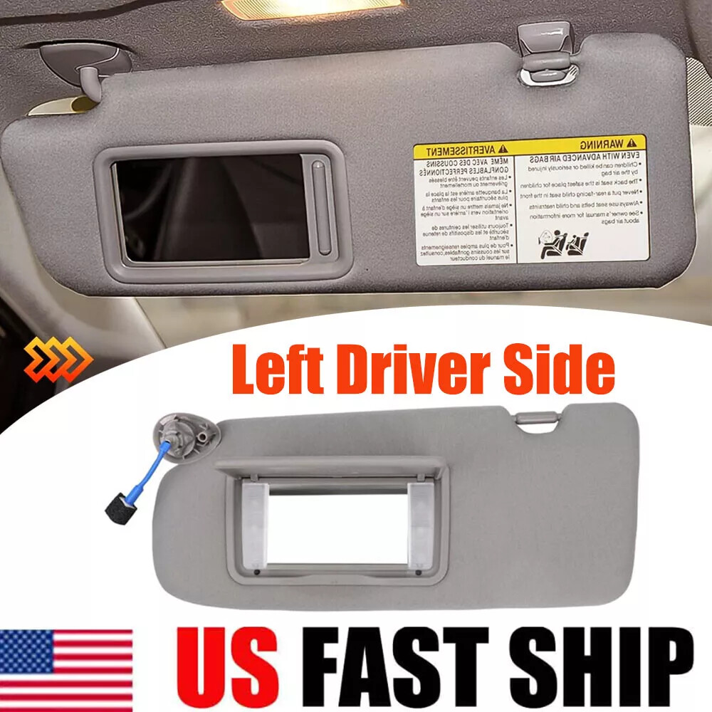 Driver Side Sun Visor — Gray, Fits 2017-2022 Honda CR-V, Replaces 83280-TLA-A12ZB