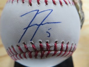 freddie freeman autographed baseball