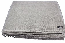 Natural Cashmere Brown Color Extra LargeThrow Blanket 90"x108"Hand Made in Nepal