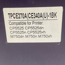 For HP CE270A BLACK TONER CARTRIDGE Laserjet CP5525 CP5525DN Damaged Box 