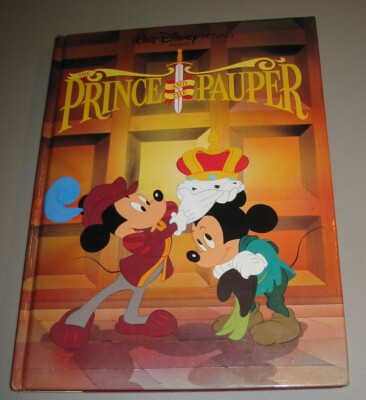 Disney Classic Series Book THE PRINCE AND THE PAUPER 1990  9780831724337|
