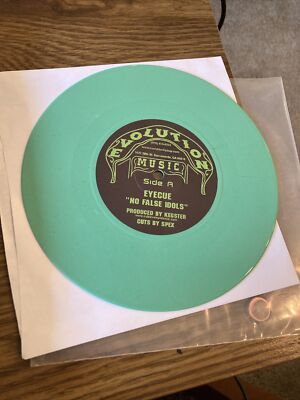Eye Cue ; No False Idols / I Know ; Hip Hop Exposed  Green Vinyl 7''