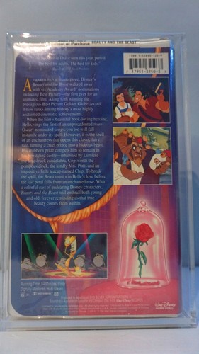 Beauty and the Beast Walt Disney's Black Diamond Classic (VHS, 1992) NEW SEALED - Picture 2 of 6