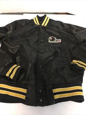 VTG 1980s Locker Line Pittsburgh Steelers Youth Satin Jacket Sz 14/16 RARE HTF 