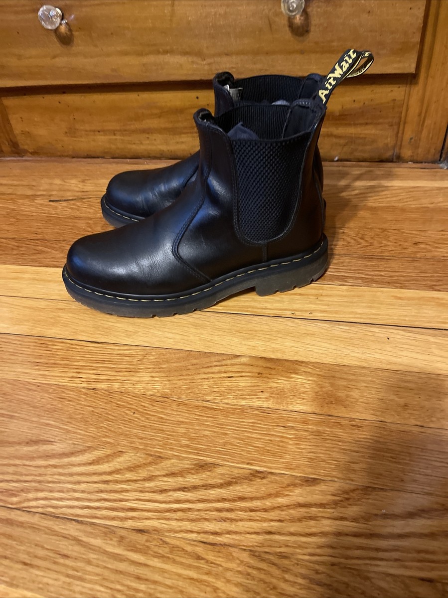 Dr. Martens 2976 SR Chelsea Boots Black Leather Slip Resistant