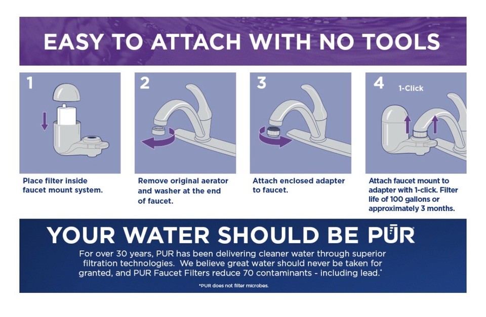 PUR Faucet Mount Water Filtration System, FM2000B, Black FREE SHIPPING