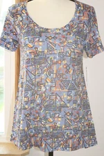 LulaRoe Classic-T Women's XS ~ Short-Sleeve, Scoop Neck, Soft Spun Poly Jersey