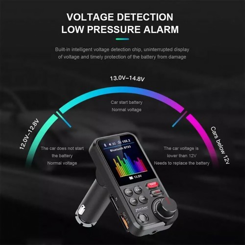 Car FM Transmitter Charger Adapter Radio MP3 Player Bluetooth 5.0 Wireless - Picture 8 of 17