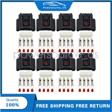 NEW 8PCS Lgnition Coil Plug Connector Kit For Toyota Camry Yaris 2007