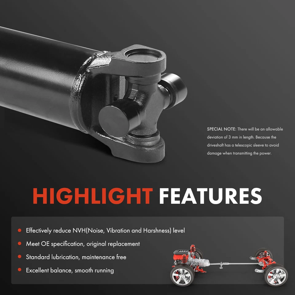 Conjunto de eje de transmisión para Chevy Silverado 3500 HD GMC Sierra 3500 HD lateral trasero Foto 4 de 4