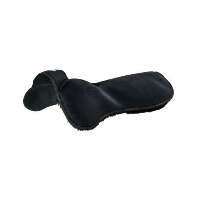 Acavallo Withers Free Memory Foam Full Sheepskin Half Pad - Black/Black