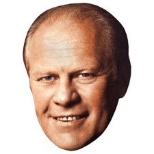 Gerald Ford Smile Celebrity Mask, Flat Card Face