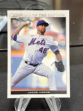 JACOB DEGROM 2022 TOPPS X DEREK JETER CALL OF THE CAPTAIN BASE CARD METS #1