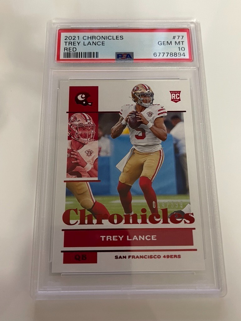 Trey Lance Panini Chronicles #77 Red