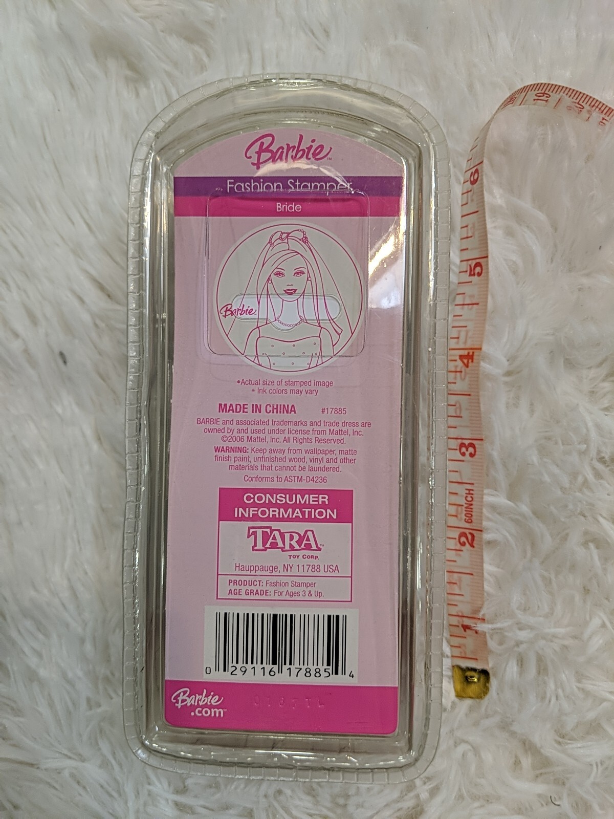 Barbie Fashion Stamper Figure Doll Wedding Bride Tara Toys Mattel 2004 NEW