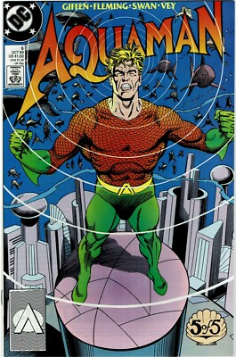 AQUAMAN #5 (OCT issue of the 1989 Five-Part Mini-Series), DC Comics, VG+