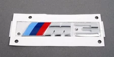 For BM F80 M3 Genuine Rear Trunk Chrome Emblem "M3" Decal Badge NEW 2015+