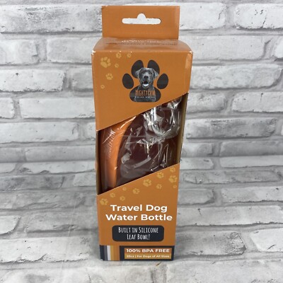 Mighty Paw Travel Dog Water Bottle (20 OZ) Orange New In Box