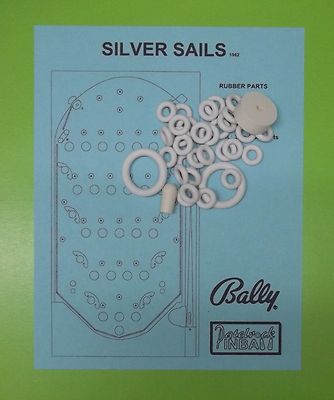 1962 Bally Silver Sails Pinball / Bingo Machine Rubber Ring Kit | eBay