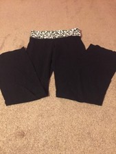 SO Black Yoga SKINNY Bootcut Tie Waist 