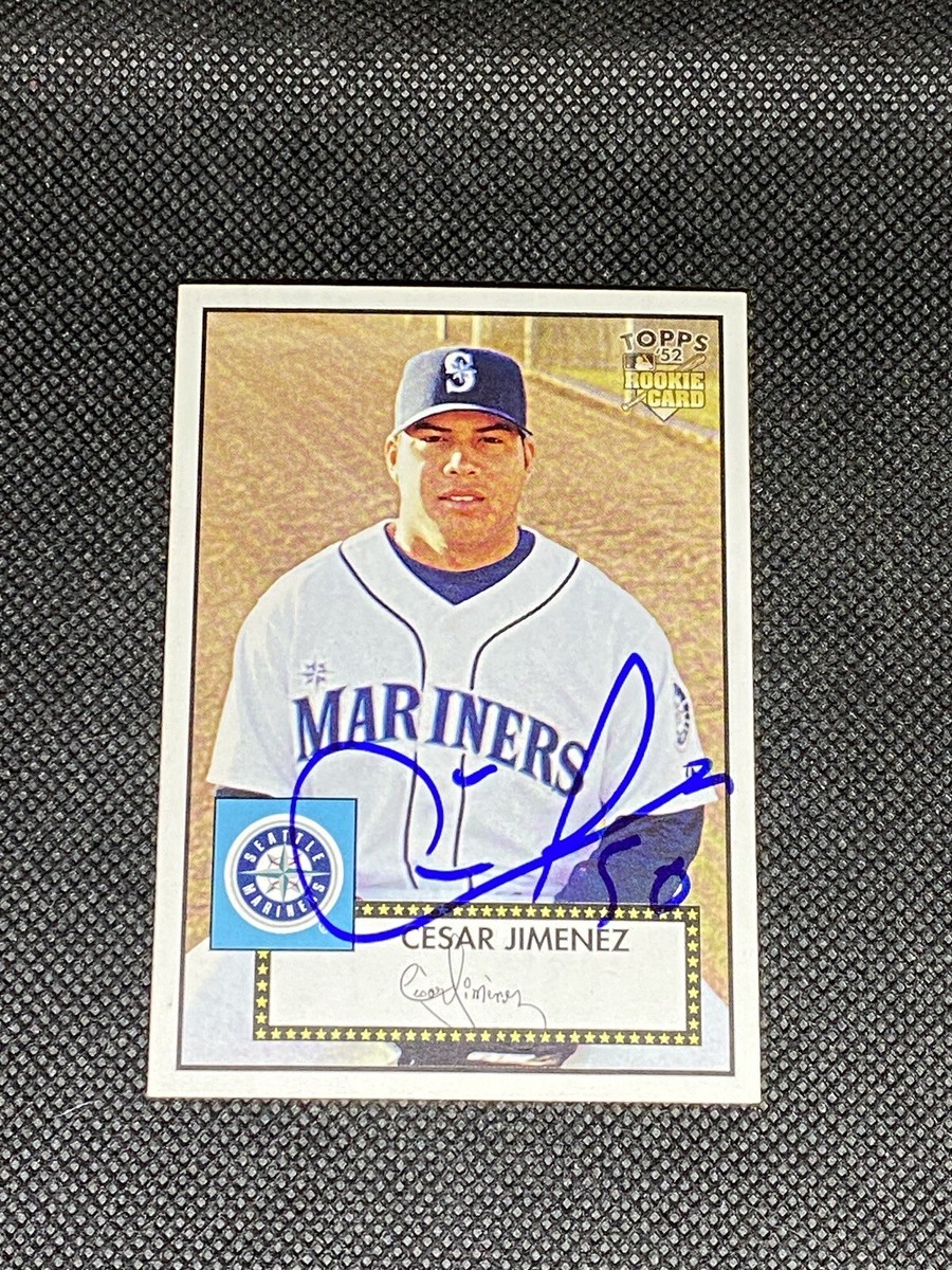 Cesar Jimenez Seattle Mariners 2007 Topps '52 Signed Auto Rookie