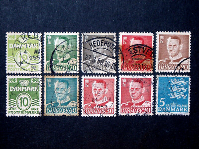 DENMARK 20 USED STAMPS #5 | eBay