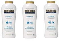 BL Gold Bond Ultimate Comfort Body Powder 10oz each Three Pack 