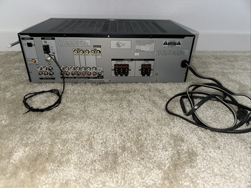 Sony STR-DE485 - 5.1 Ch AV Home Theater Surround Sound Receiver | No Remote - Image 2 of 4