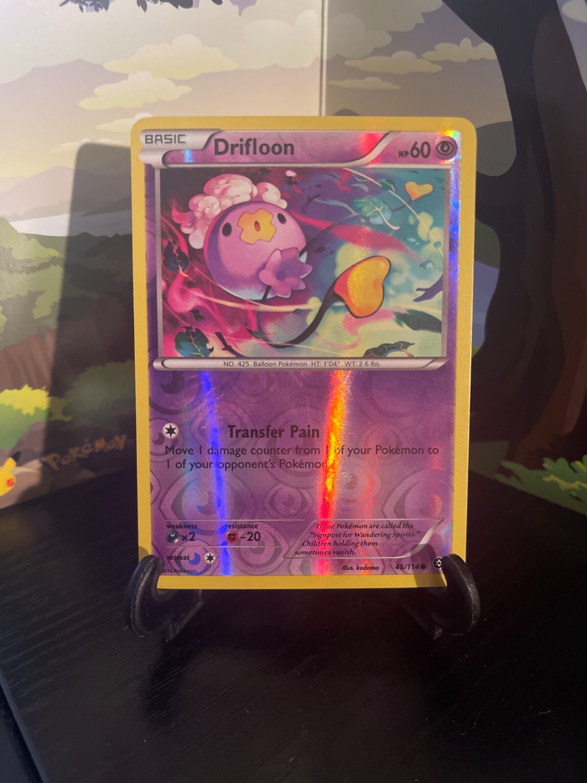 Drifloon 46/114 - Steam Siege - Common - Reverse Holo - Pokemon Card TCG - LP
