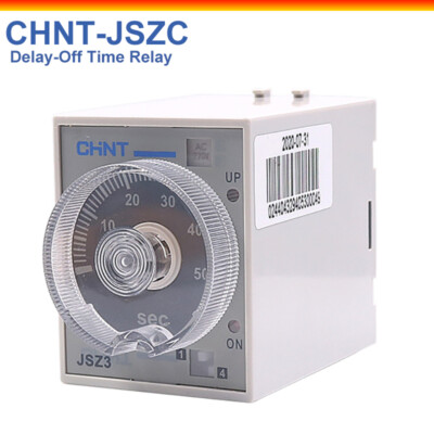 CHNT JSZ3C Time Delay Relay 24V 220V 380V Power Off Delay With Momentary Contact