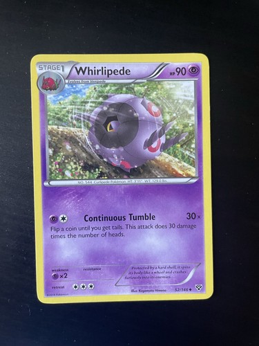 Pokemon Cards XY Whirlipede 52 146 Uncommon Good Condition EBay