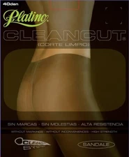 Platino Cleancut 40 Adaptable Waistband Sheer to Waist Super Shiny Pantyhose