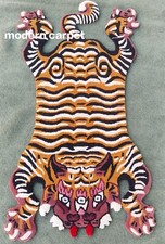 Tibetan Tiger Rugs 2x3 Feet Handmade 100% Woolen Hand Tufted For Home Decoration