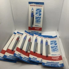 (8)Utility Knife, Box Cutter, High Precision Blade for Arts Crafts Hobby NOS Lot