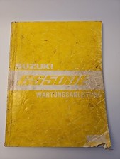 Wartungsanleitung Suzuki GS500 E  (Reparaturanleitung) Modelljahre 1988-1994