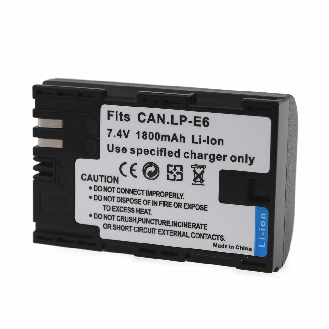 Batterie 1800mAh Pour Canon LP-E6N / LP-E6 - Compatible EOS 5D Mark II, Neuve