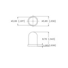 Confezione 20 LED 20 LED Blu Trasparenti Pre-Cablati 3mm - 9V/12V DC, Lunghezza Cavo 20 Cm, Per Progetti E Decorazioni W21w Led - Foto 3