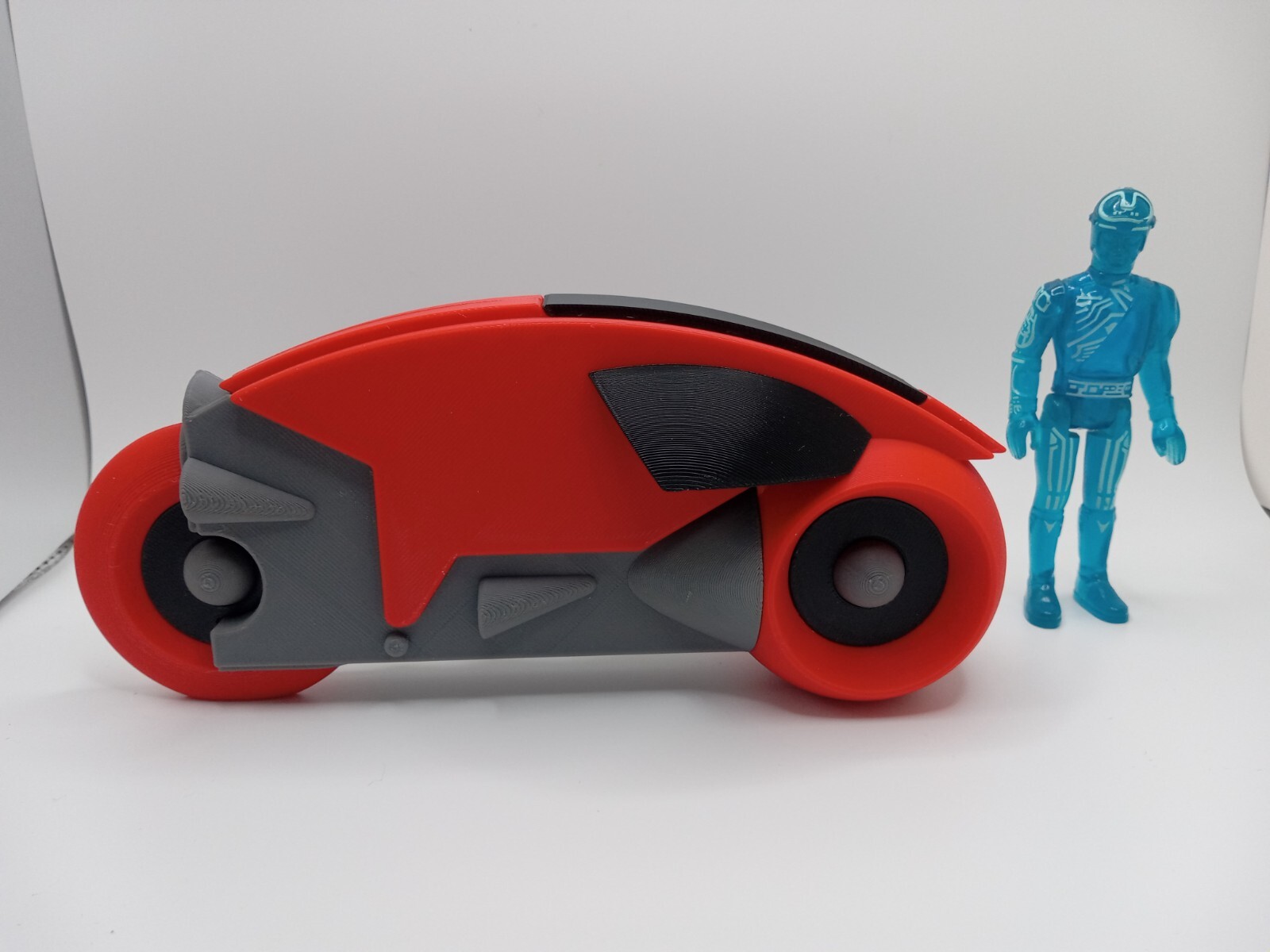Red Lightcycle Retro Lightcycle Red for Vintage Tron display action figures & light ...